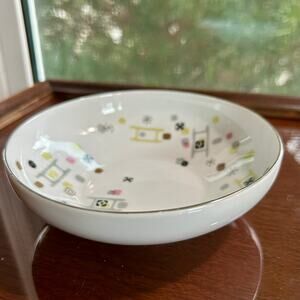 Vintage ACI Fine China Frolic Atomic Cereal Bowl Mid-Century Modern
